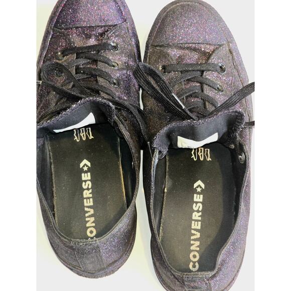Purple Glitter Chuck Taylor All Stars Women's 10 - Picture 3 of 8
